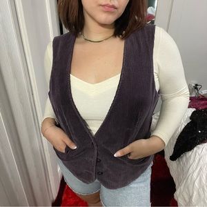 Purple Corduroy Vest